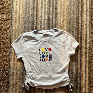 Pride baby tee size small